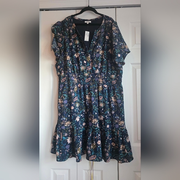 Maurices Dresses & Skirts - Maurices Navy Floral Dress Size 2x